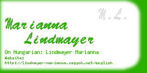 marianna lindmayer business card